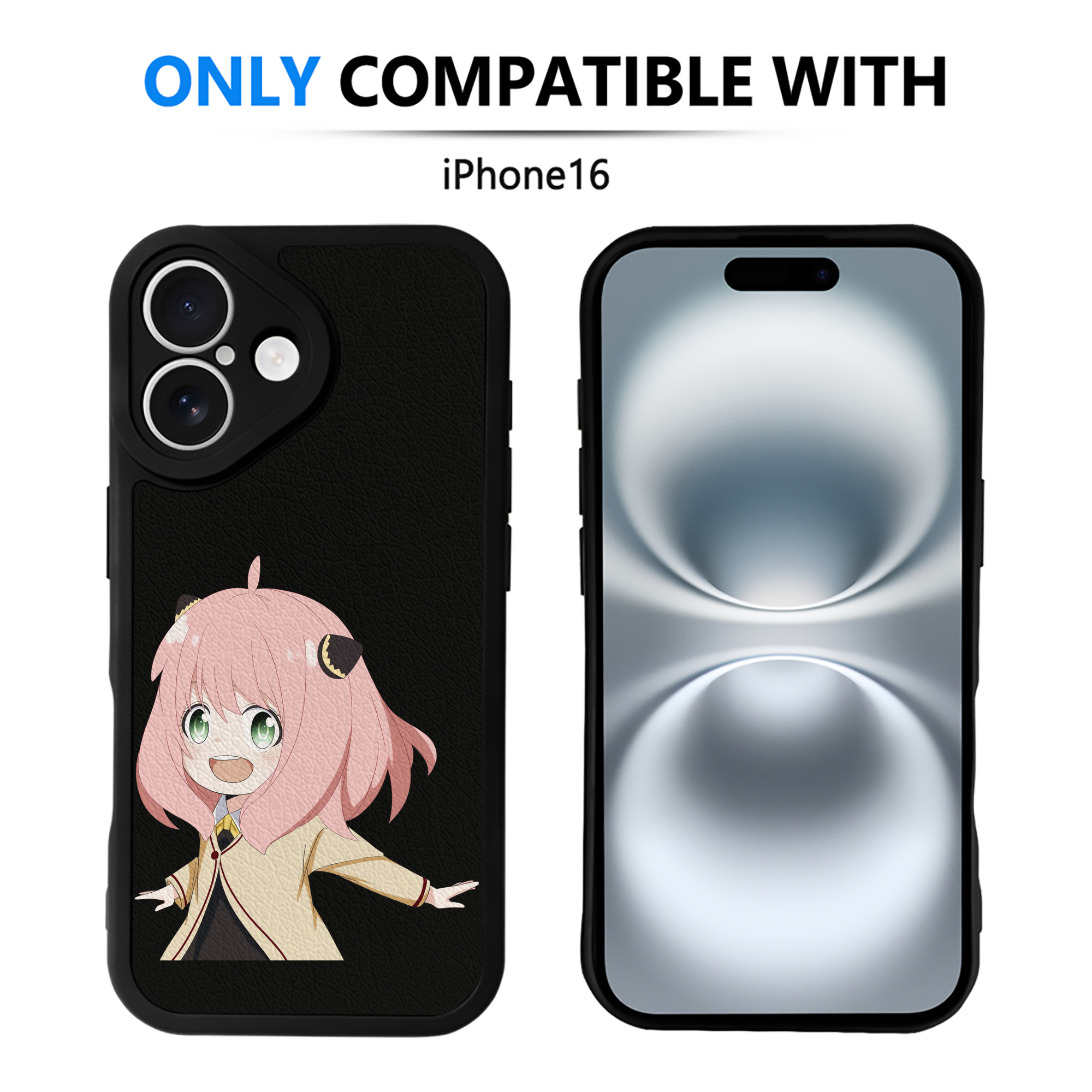 （画像用） SPY×FAMILY间谍家家酒 【iPhone 16シリーズ対応】シリコンスマホケース（レザー調） 材質：シリコン